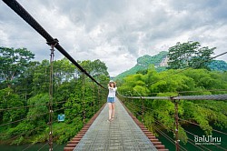 สะพานแขวน & ภูเขาเขารูปหัวใจ